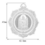 Pt950 Platinum Amitabha Guardian Pendant - Dog & Boar Zodiac Birth Buddha